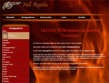 Tablet Screenshot of hell-reptiles.com